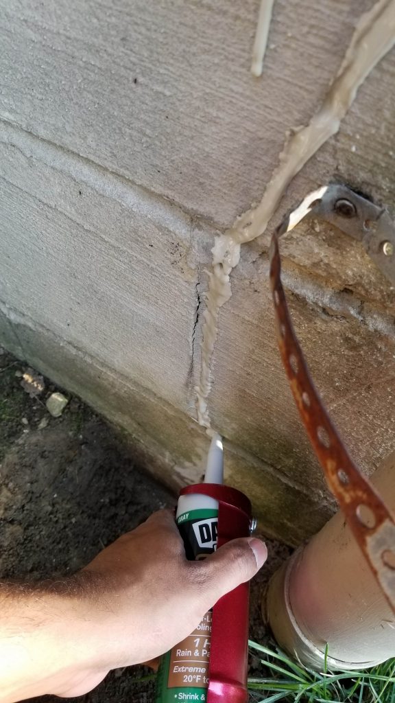 How to seal exterior foundation cracks above ground The Nomad Studio